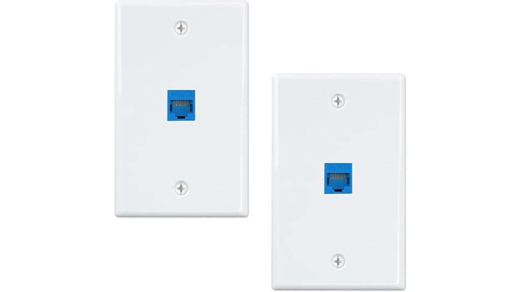 dual ethernet wall plates