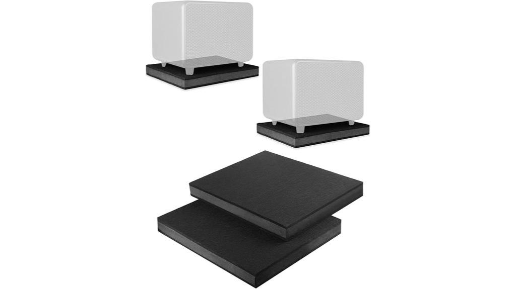 dual monitor sound dampening pads