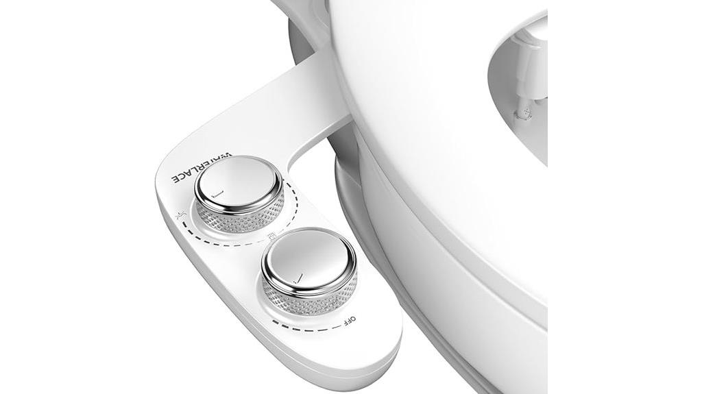 dual nozzle adjustable bidet