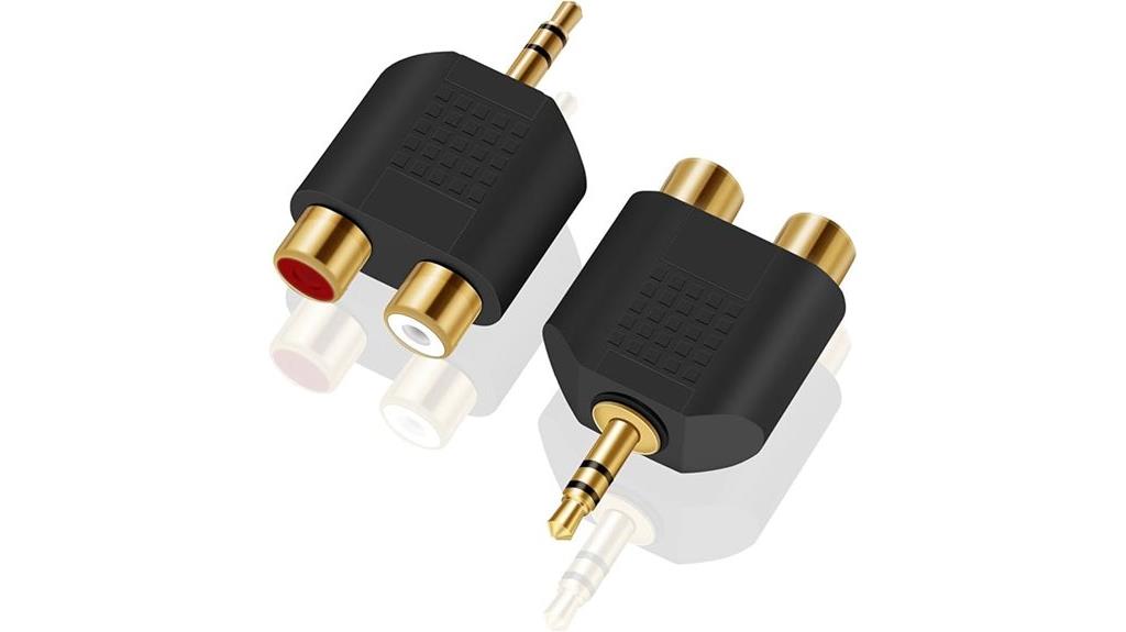 dual rca audio adapters