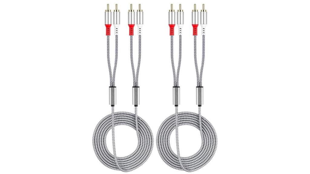 dual rca audio cables