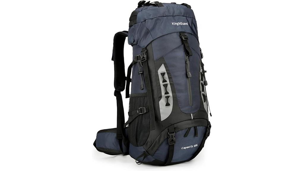 durable 60l hiking backpack