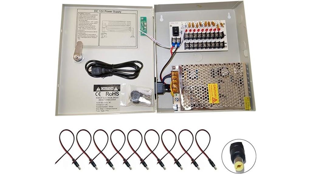 eight channel security power supply