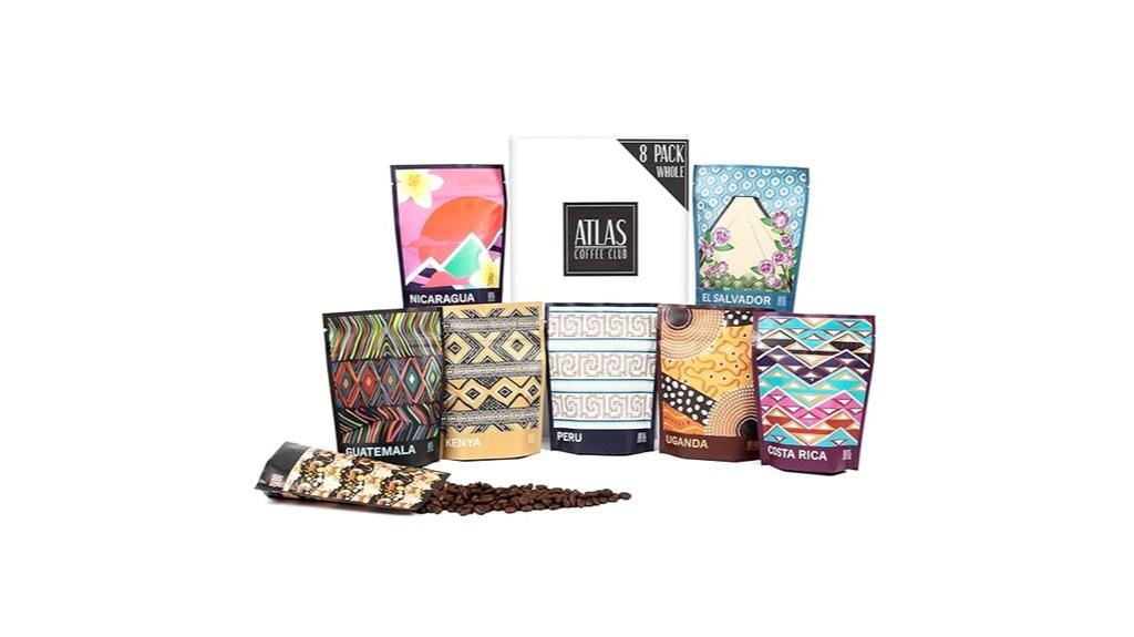 eight coffee varieties gift