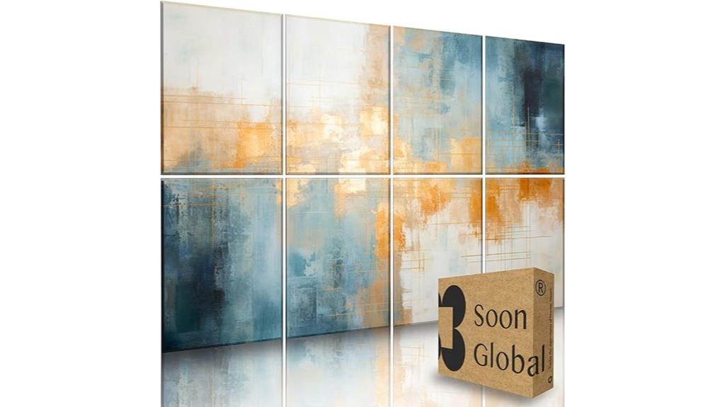 eight panel sound absorbers