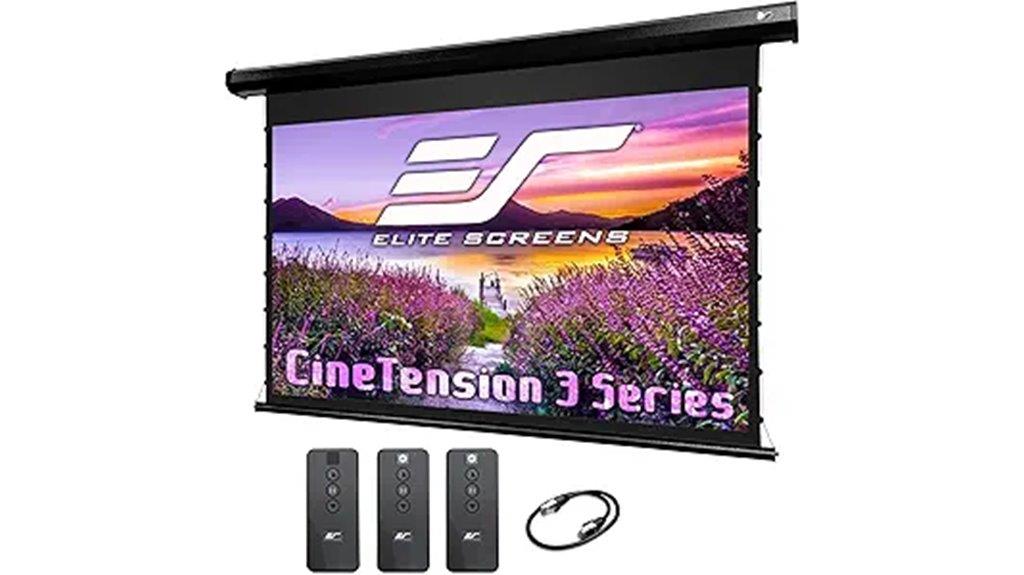 elite 100 inch projector screen