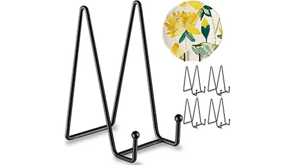 five 6 inch display plates