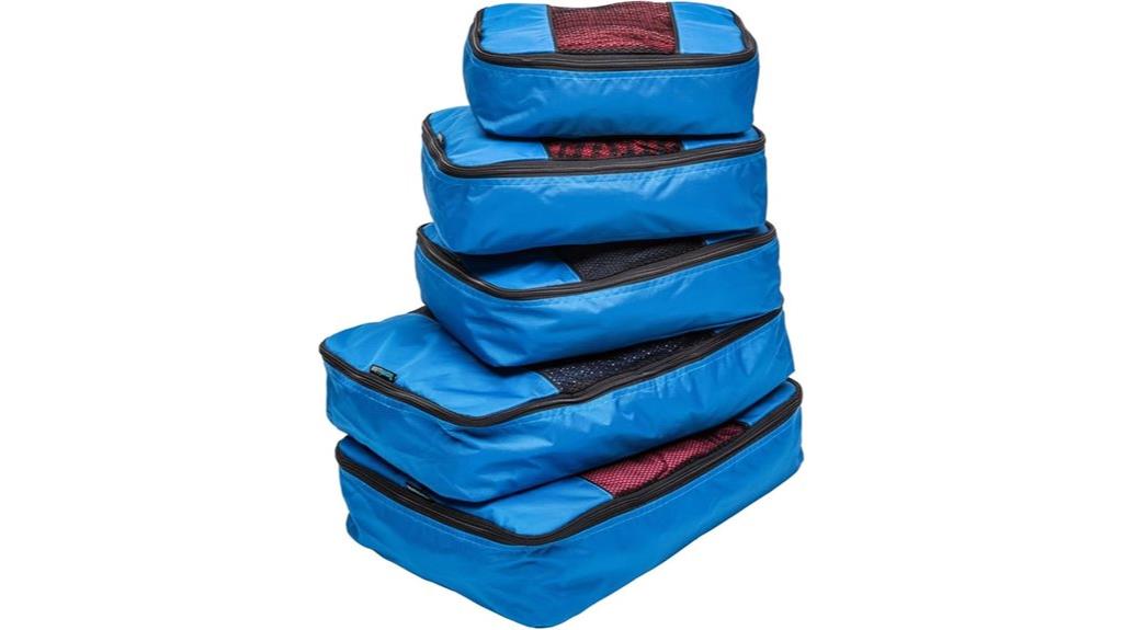 five piece packing cube set