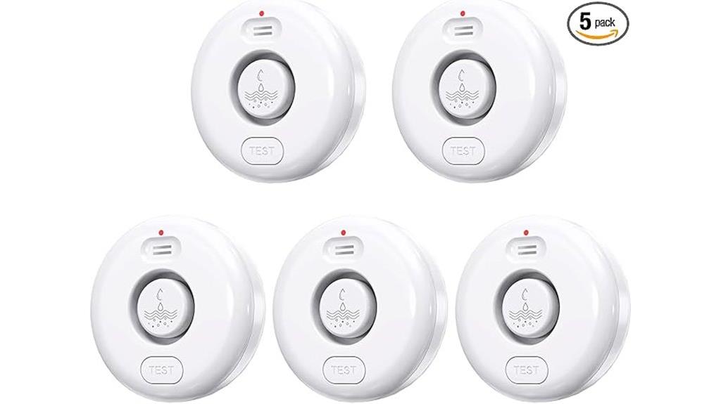 five water leak detectors