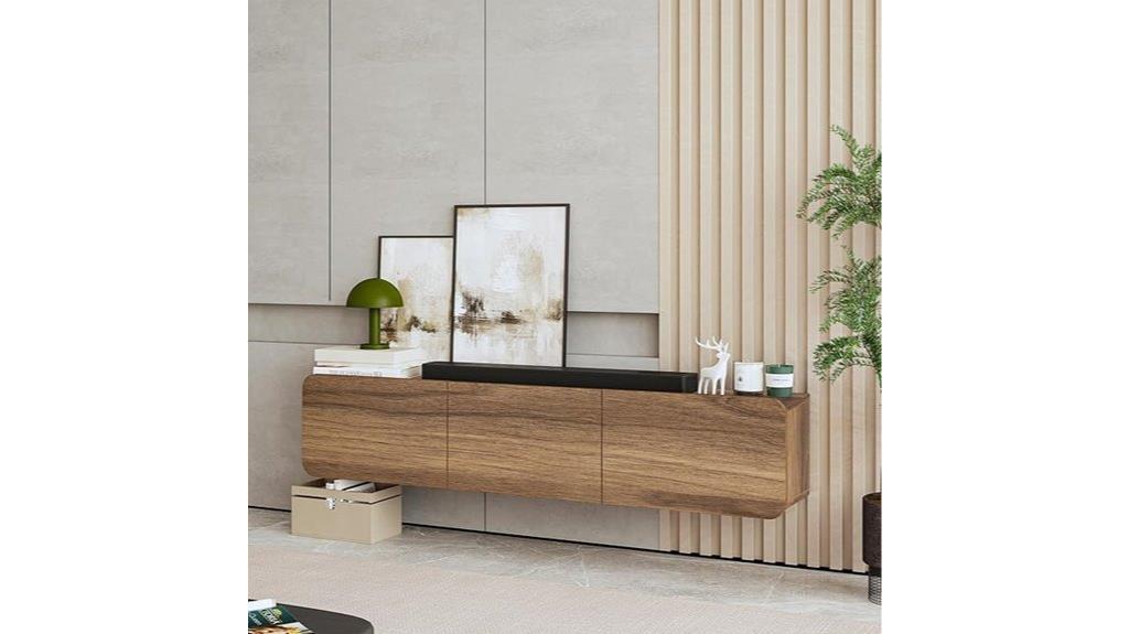 floating 75 inch tv stand