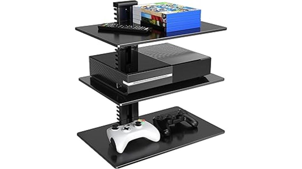 floating av wall shelf