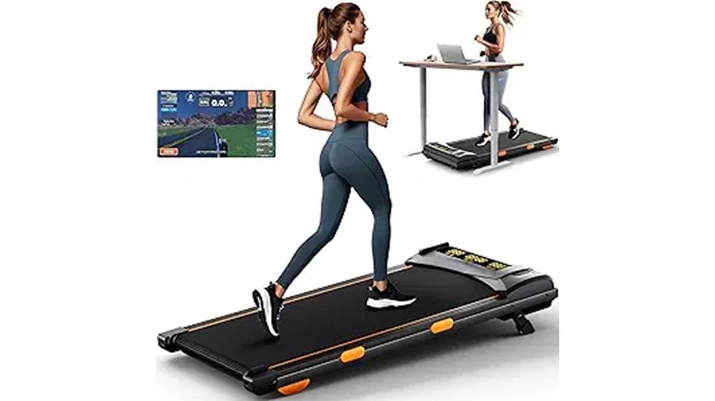 folding treadmill with screen