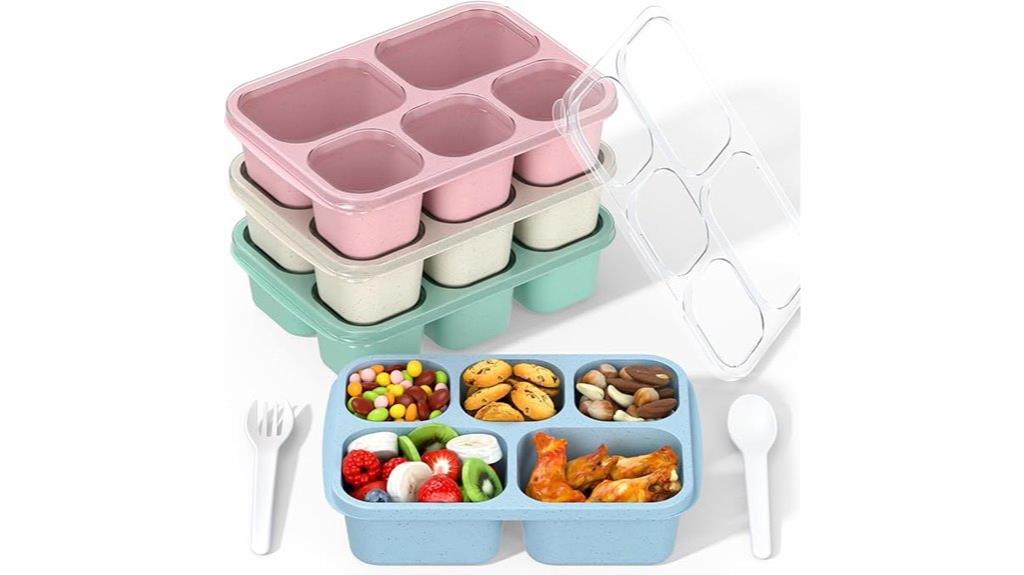 four compartment meal prep