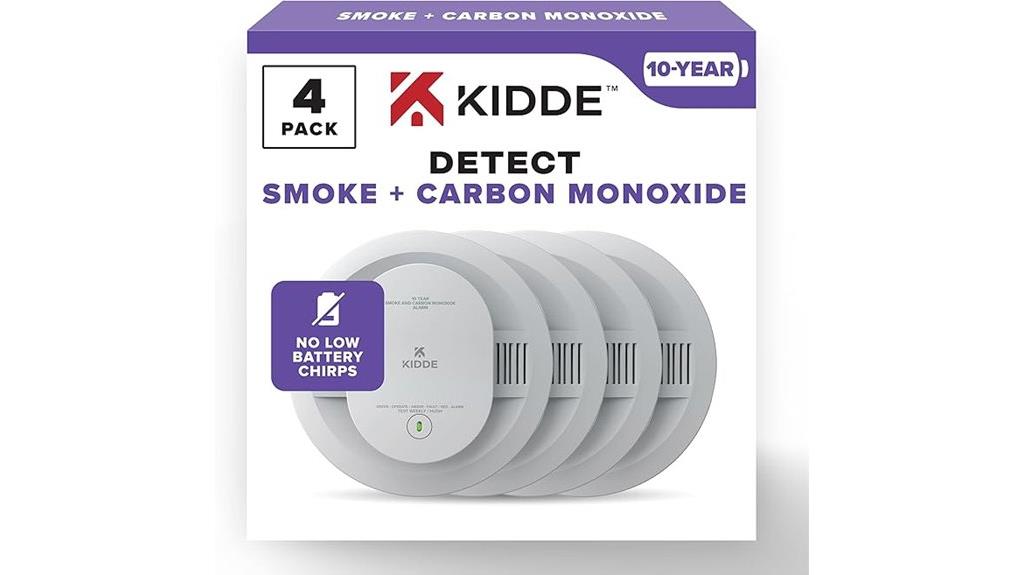 four pack battery operated detectors