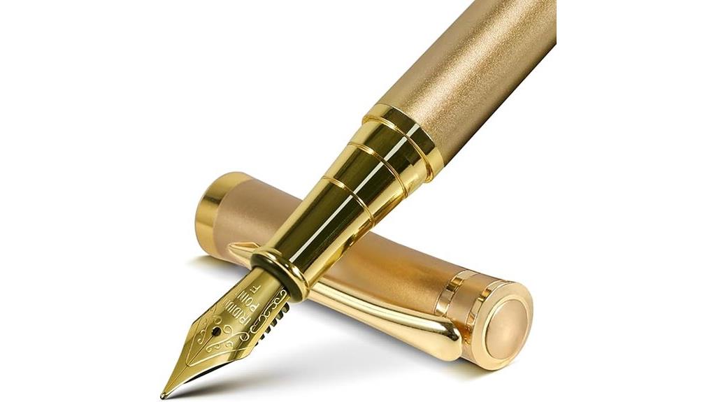 gold finish fountain pen
