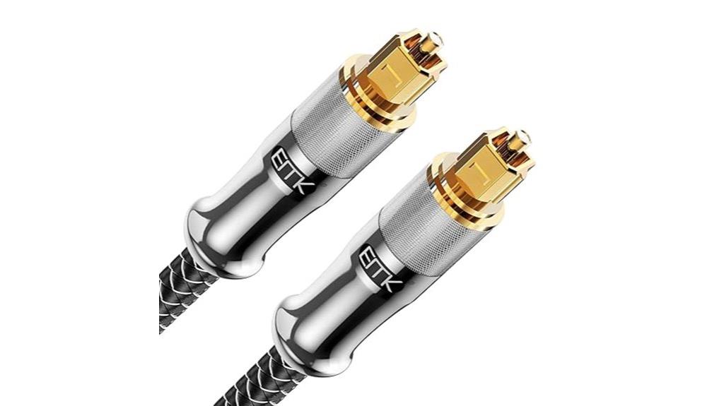 gold plated 10ft optical cable