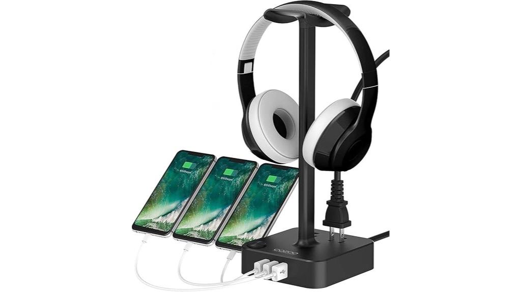 headphone stand with usb