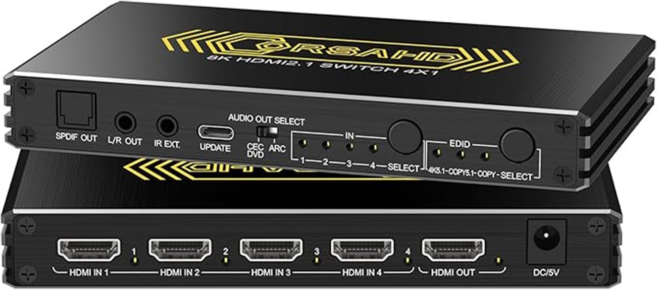 high resolution hdmi switch