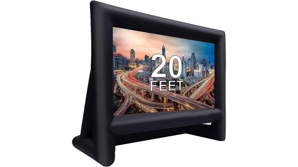 inflatable projector screen set