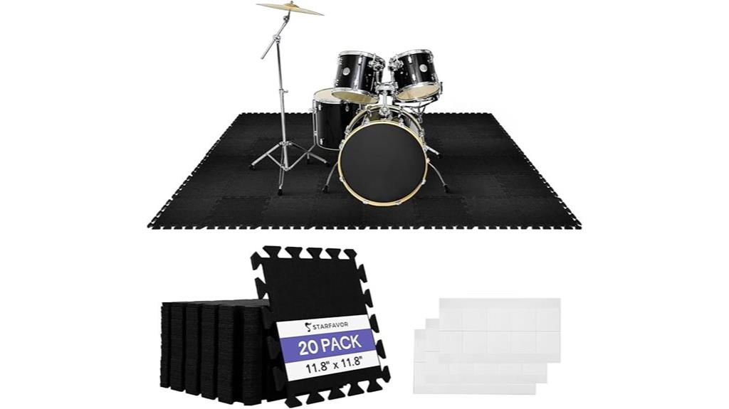interlocking sound absorbing mats