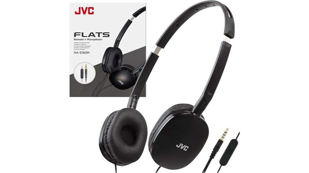 jvc foldable wired headphones