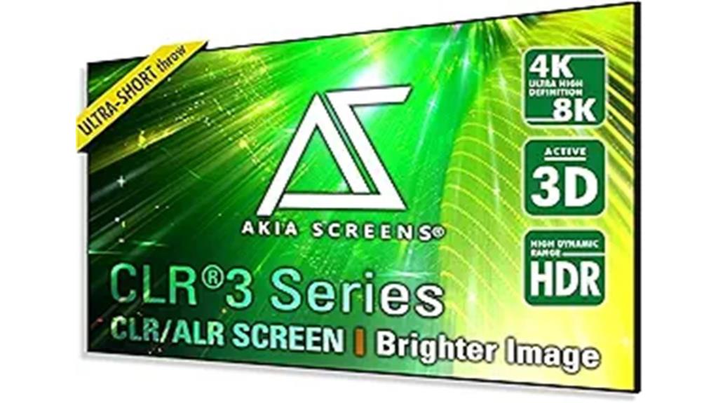 large 103 inch projector screen