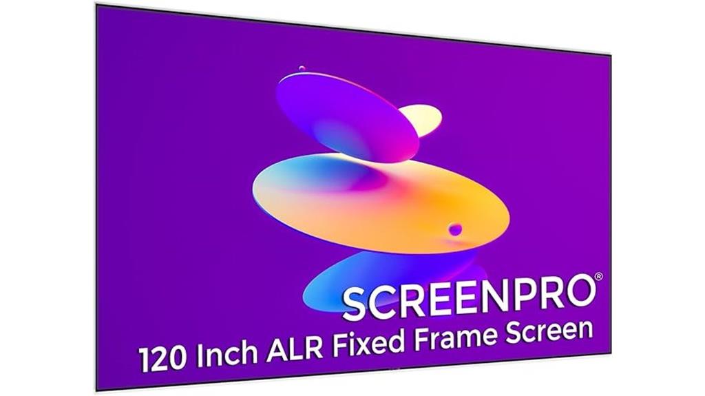 large ambient light rejecting screen