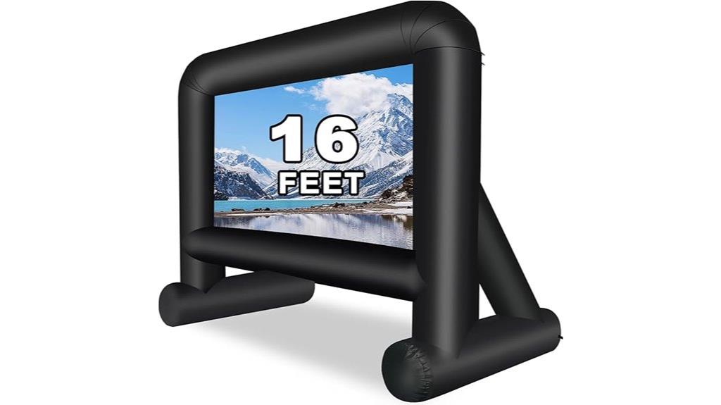 large inflatable movie screen
