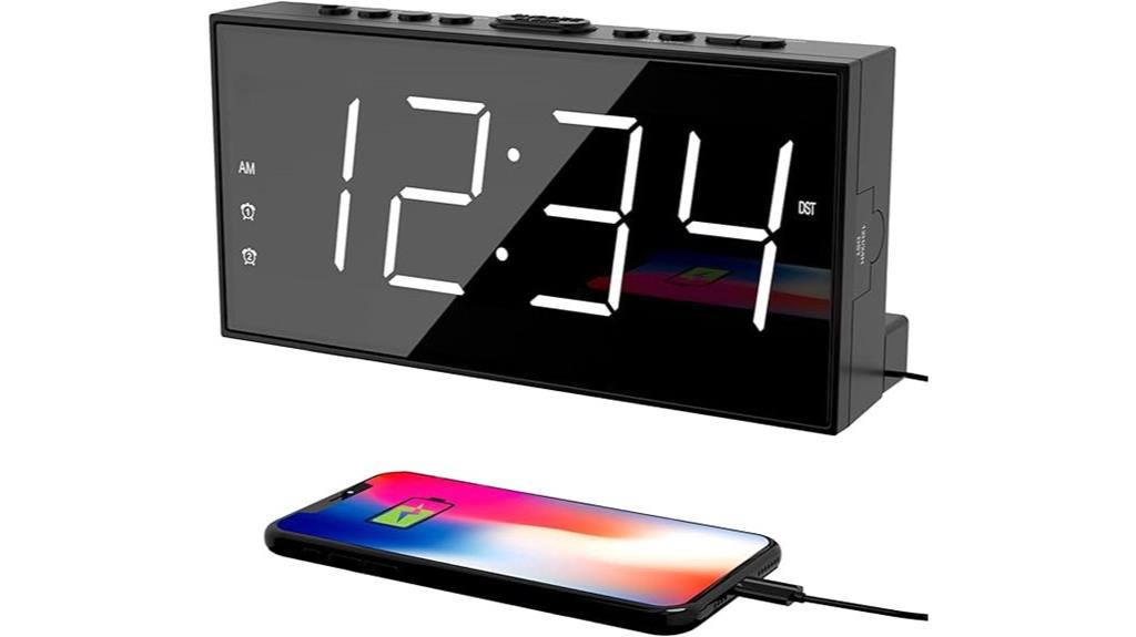 large led alarm clock