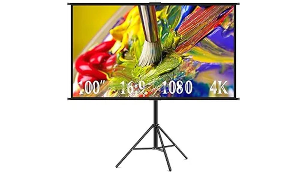 large portable projector screen