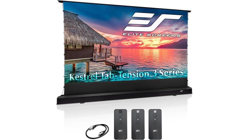 large retractable projection screen