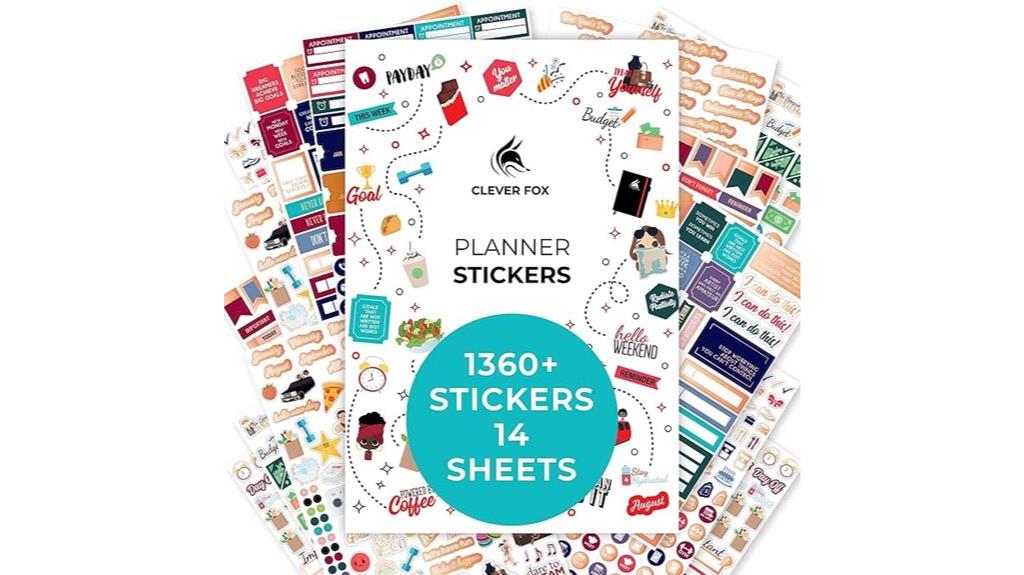 large sticker set included