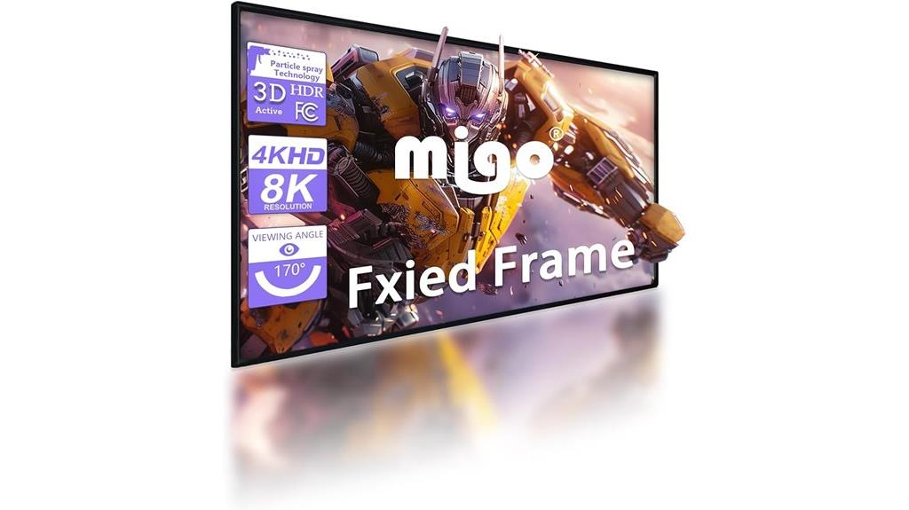 large ultra hd screen