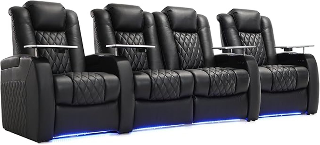 leather recliners with power
