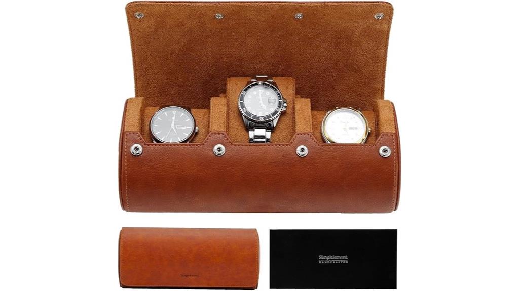 leather watch storage case