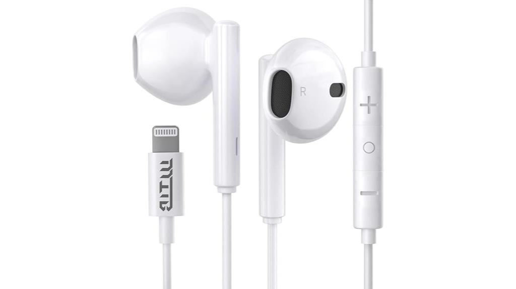 lightning connector wired earbuds