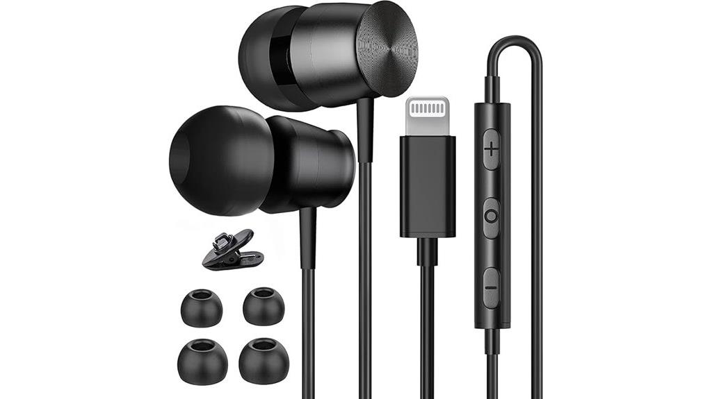 lightning earbuds with mic