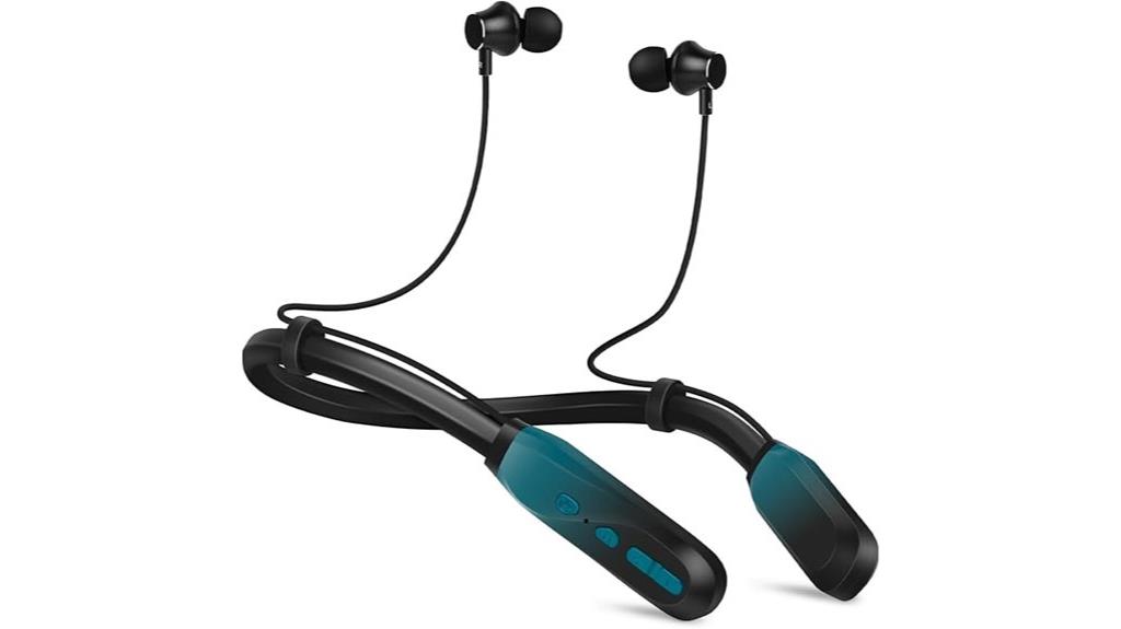 long lasting neckband headphones