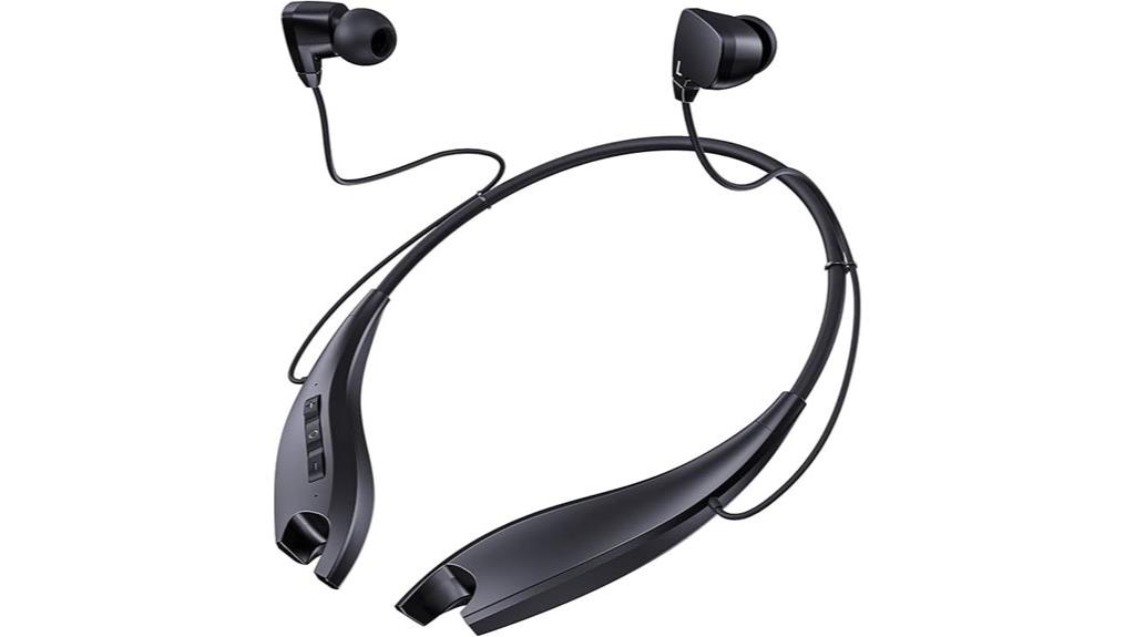 long lasting neckband headphones