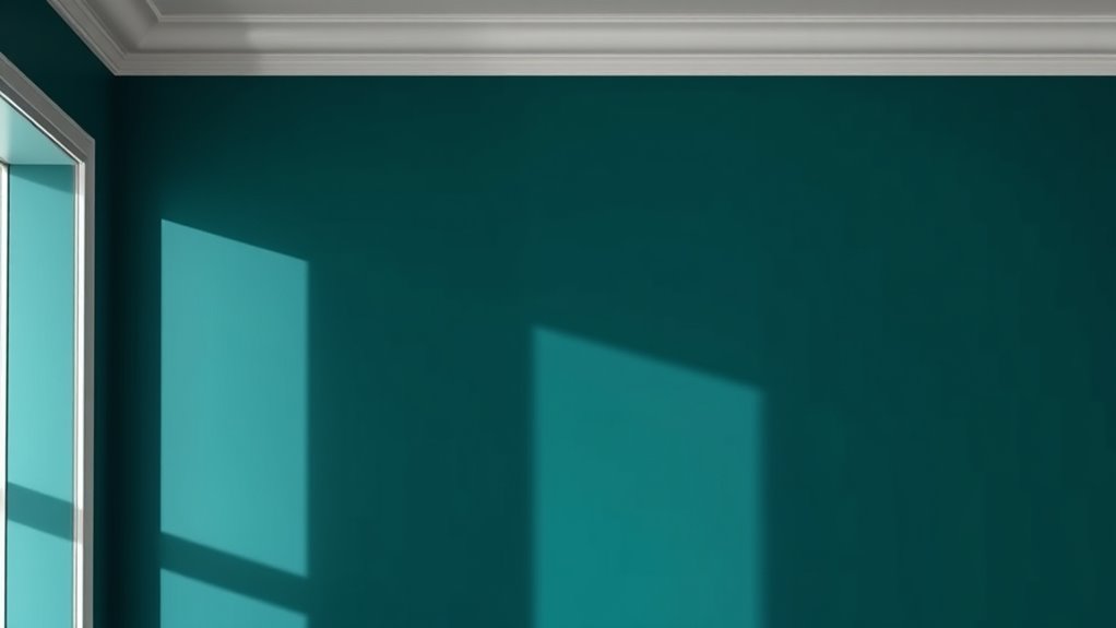 luxurious deep teal accents