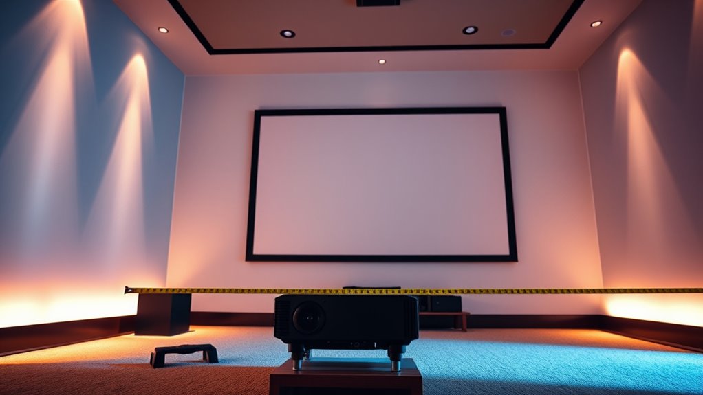 match projector screen size