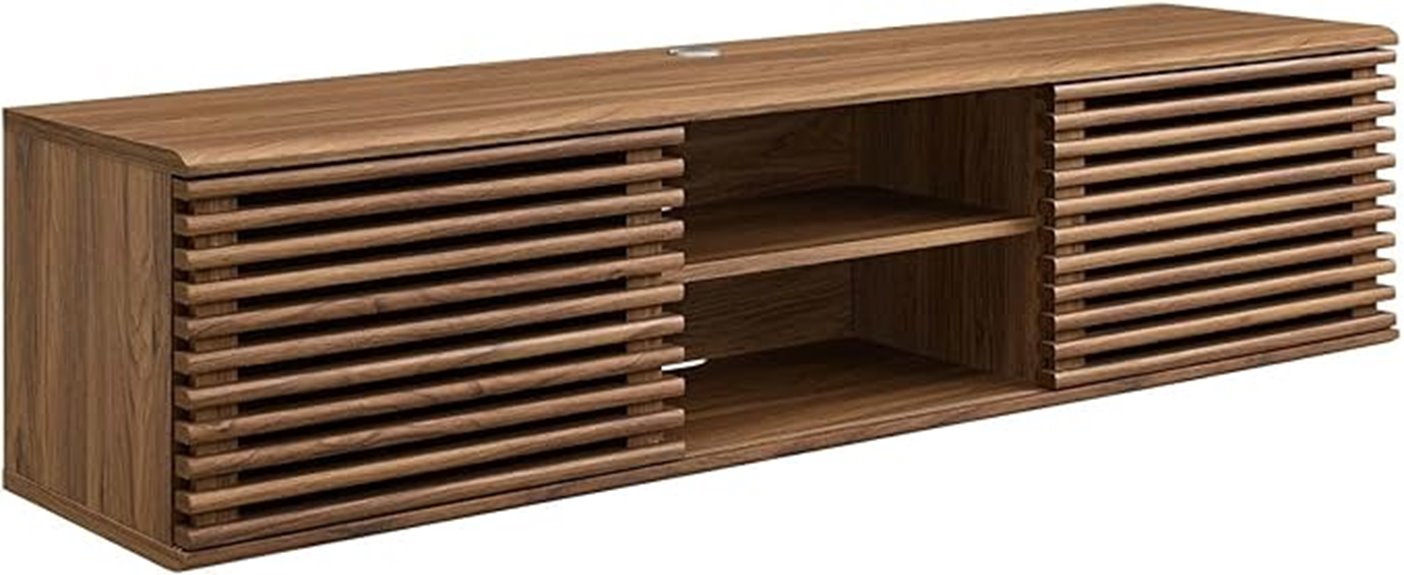 mid century modern wall console