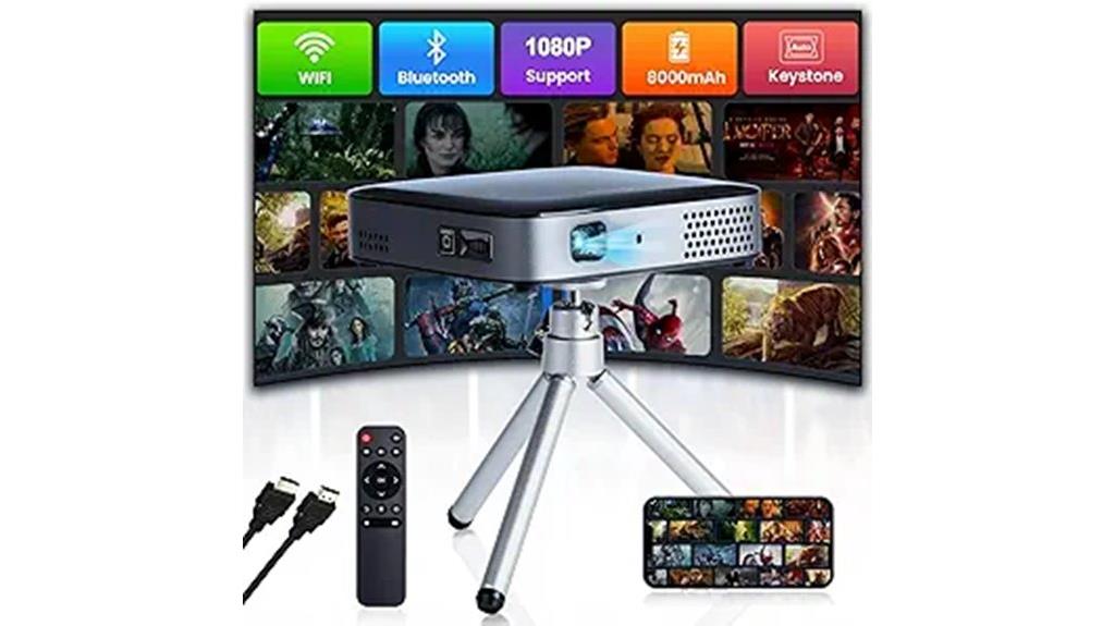 mini portable projector with speaker