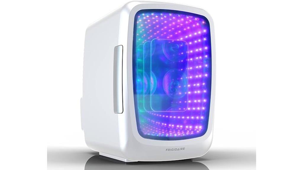 mini white beverage refrigerator
