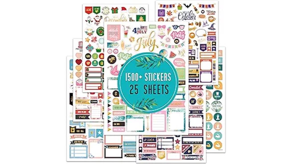 monthly planner sticker sets