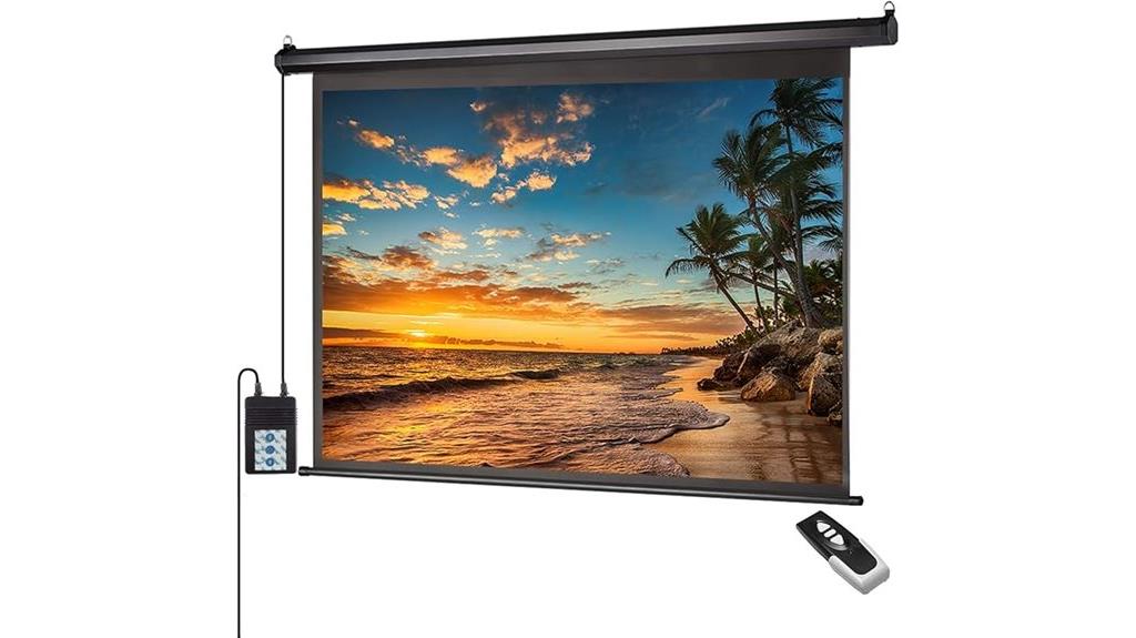 motorized 100 inch projector screen