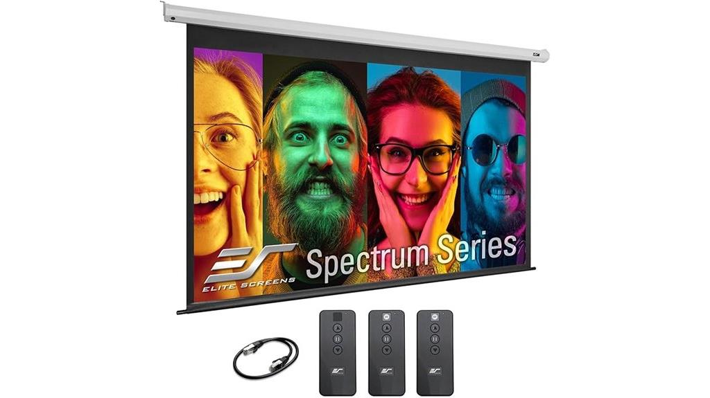 motorized 90 inch screen