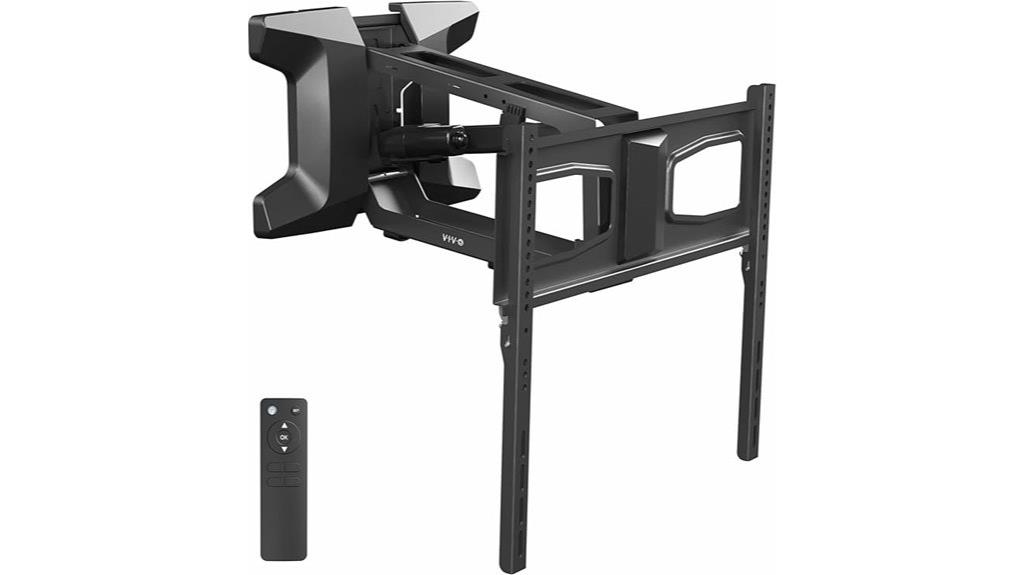 motorized fireplace tv mount