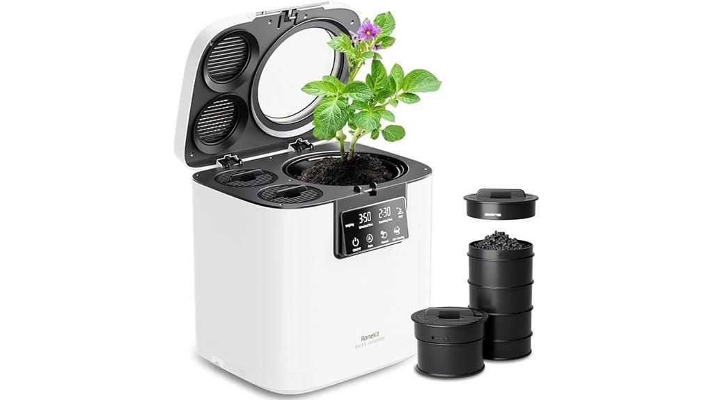odorless auto cleaning compost bin