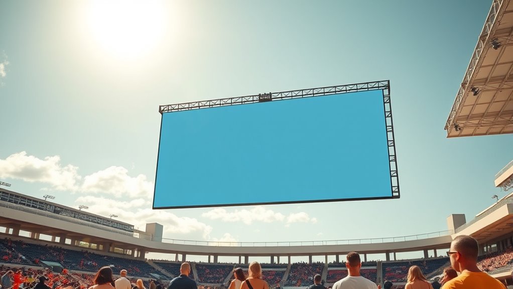 optimal outdoor projection clarity